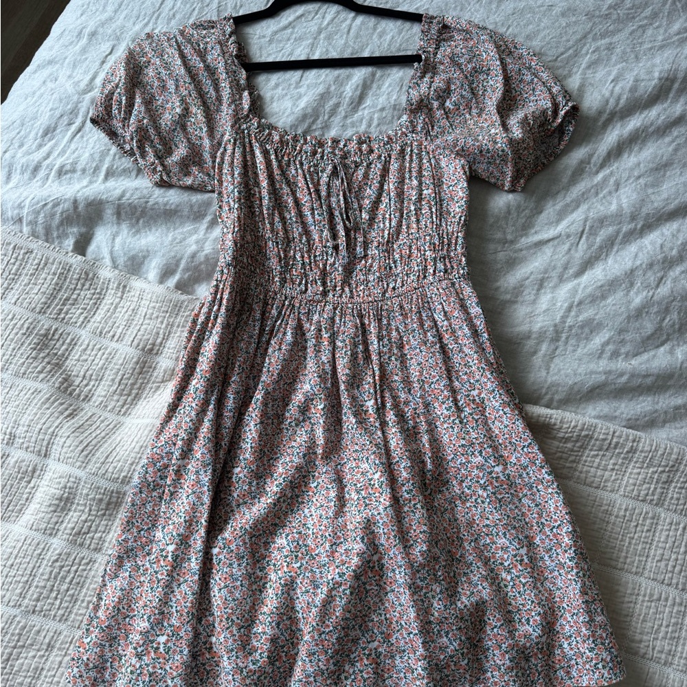 BP Floral Smocked Midi Dress